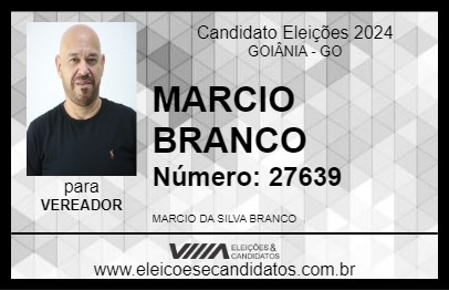 Candidato MARCIO BRANCO 2024 - GOIÂNIA - Eleições