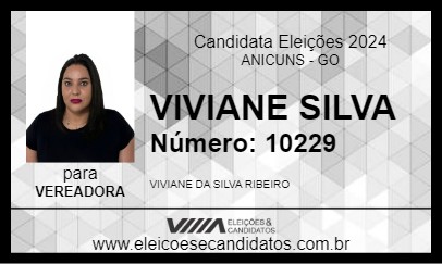 Candidato VIVIANE SILVA  2024 - ANICUNS - Eleições