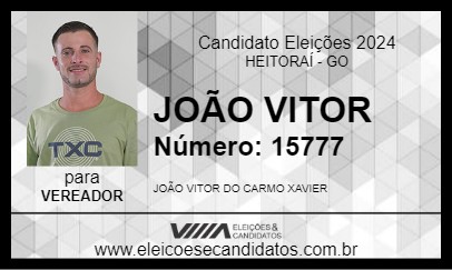 Candidato JOÃO VITOR 2024 - HEITORAÍ - Eleições