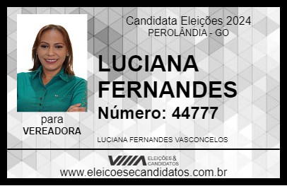 Candidato LUCIANA FERNANDES 2024 - PEROLÂNDIA - Eleições