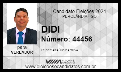 Candidato DIDI 2024 - PEROLÂNDIA - Eleições