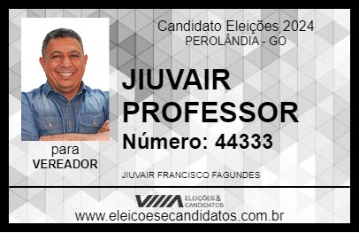 Candidato JIUVAIR PROFESSOR 2024 - PEROLÂNDIA - Eleições