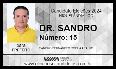 Candidato DR. SANDRO 2024 - NIQUELÂNDIA - Eleições