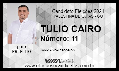 Candidato TULIO CAIRO 2024 - PALESTINA DE GOIÁS - Eleições