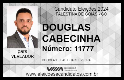 Candidato DOUGLAS CABECINHA 2024 - PALESTINA DE GOIÁS - Eleições