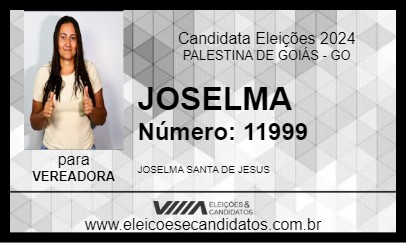 Candidato JOSELMA 2024 - PALESTINA DE GOIÁS - Eleições