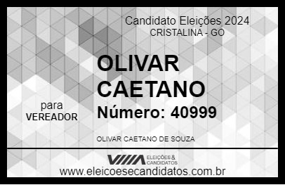 Candidato OLIVAR CAETANO 2024 - CRISTALINA - Eleições