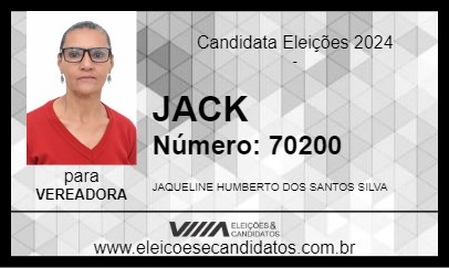 Candidato JACK 2024 - CRISTALINA - Eleições