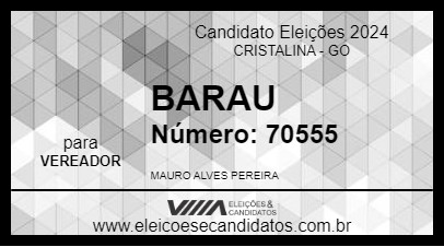 Candidato BARAU 2024 - CRISTALINA - Eleições