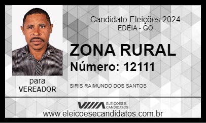 Candidato ZONA RURAL 2024 - EDÉIA - Eleições