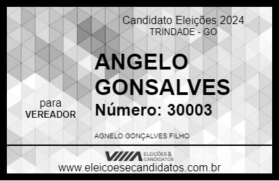 Candidato AGNELO GONÇALVES 2024 - TRINDADE - Eleições