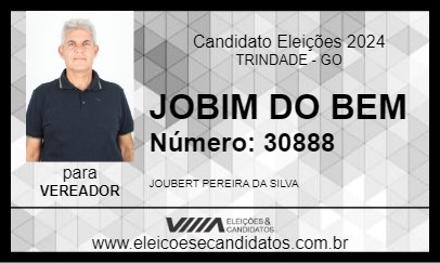 Candidato JOBIM DO BEM 2024 - TRINDADE - Eleições