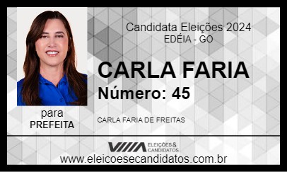 Candidato CARLA FARIA 2024 - EDÉIA - Eleições