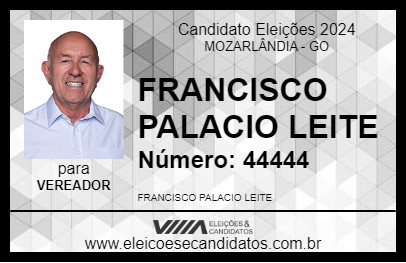 Candidato CHIQUINHO DA IONE 2024 - MOZARLÂNDIA - Eleições