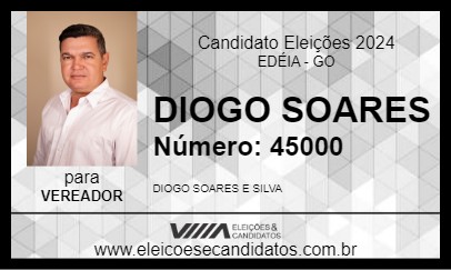 Candidato DIOGO SOARES   2024 - EDÉIA - Eleições