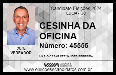 Candidato CESINHA DA OFICINA  2024 - EDÉIA - Eleições