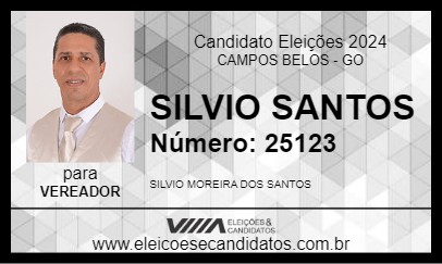 Candidato SILVIO SANTOS 2024 - CAMPOS BELOS - Eleições