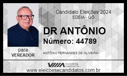 Candidato DR ANTÔNIO 2024 - EDÉIA - Eleições