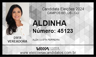 Candidato ALDINHA 2024 - CAMPOS BELOS - Eleições