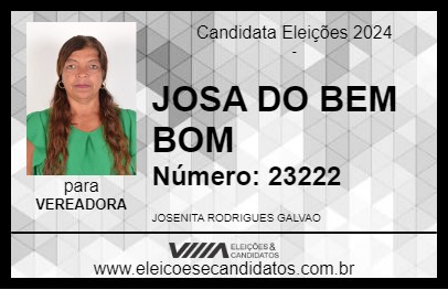 Candidato JOSA DO BEM BOM 2024 - CAMPOS BELOS - Eleições