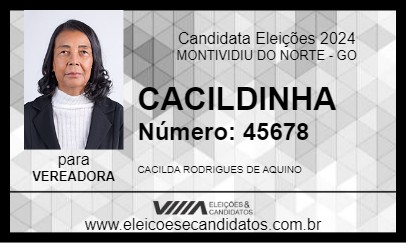 Candidato CACILDINHA 2024 - MONTIVIDIU DO NORTE - Eleições