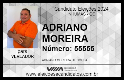 Candidato ADRIANO MOREIRA 2024 - INHUMAS - Eleições