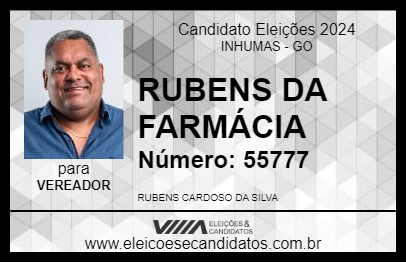 Candidato RUBENS DA FARMÁCIA 2024 - INHUMAS - Eleições