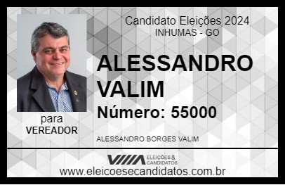 Candidato ALESSANDRO VALIM 2024 - INHUMAS - Eleições