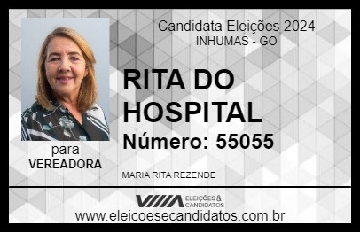 Candidato RITA DO HOSPITAL 2024 - INHUMAS - Eleições