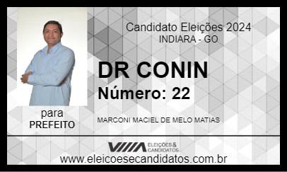 Candidato DR CONIN 2024 - INDIARA - Eleições