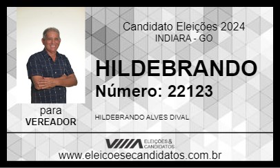 Candidato HILDEBRANDO 2024 - INDIARA - Eleições