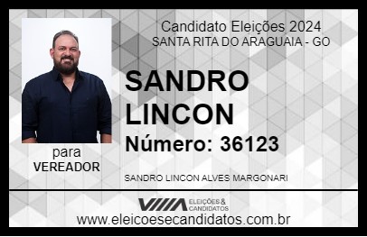 Candidato SANDRO LINCON 2024 - SANTA RITA DO ARAGUAIA - Eleições