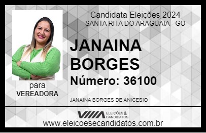 Candidato JANAINA BORGES 2024 - SANTA RITA DO ARAGUAIA - Eleições