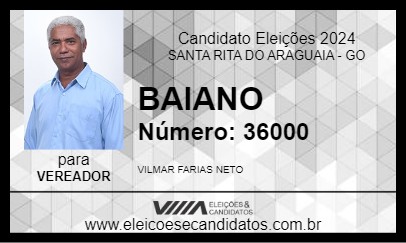 Candidato VILMAR BAIANO 2024 - SANTA RITA DO ARAGUAIA - Eleições