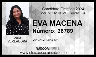 Candidato EVA MACENA 2024 - SANTA RITA DO ARAGUAIA - Eleições