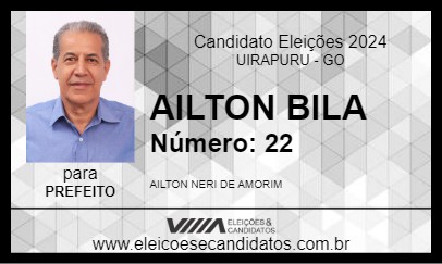 Candidato AILTON BILA 2024 - UIRAPURU - Eleições