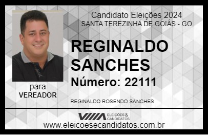 Candidato REGINALDO SANCHES 2024 - SANTA TEREZINHA DE GOIÁS - Eleições