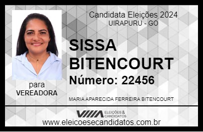 Candidato SISSA BITENCOURT 2024 - UIRAPURU - Eleições