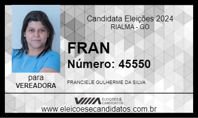 Candidato FRAN 2024 - RIALMA - Eleições