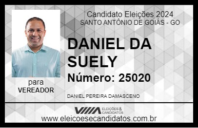 Candidato DANIEL DA SUELY 2024 - SANTO ANTÔNIO DE GOIÁS - Eleições