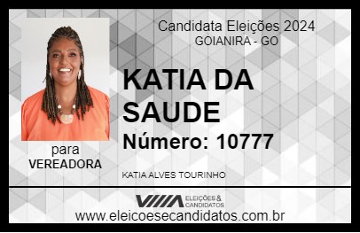 Candidato KATIA DA SAUDE 2024 - GOIANIRA - Eleições