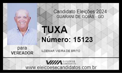 Candidato TUXA 2024 - GUARANI DE GOIÁS - Eleições