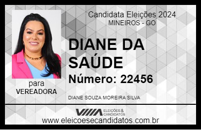 Candidato DIANE DA SAÚDE 2024 - MINEIROS - Eleições