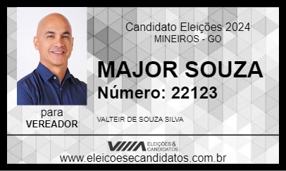 Candidato MAJOR SOUZA 2024 - MINEIROS - Eleições