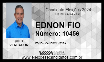 Candidato EDNON  FIO  2024 - ITUMBIARA - Eleições