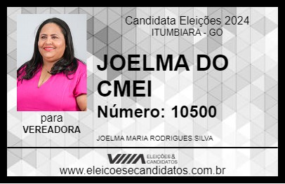 Candidato JOELMA DO CMEI  2024 - ITUMBIARA - Eleições