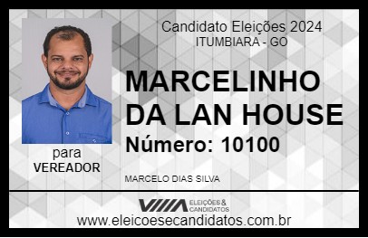 Candidato MARCELINHO DA LAN HOUSE 2024 - ITUMBIARA - Eleições