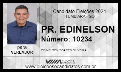 Candidato PASTOR EDINELSON 2024 - ITUMBIARA - Eleições