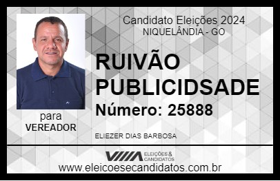 Candidato RUIVÃO PUBLICIDADE 2024 - NIQUELÂNDIA - Eleições