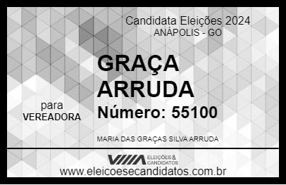 Candidato GRAÇA ARRUDA 2024 - ANÁPOLIS - Eleições